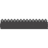 vidaXL Robniki za trato 30 pcs Črna 103 x 0,05 x 22 cm Jeklo, (5000110924) | Shoptok.si