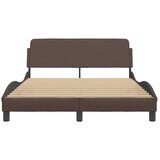  Okvir za krevet Dover smeđi 120x200 cm od umjetne kože | shoptok.hr