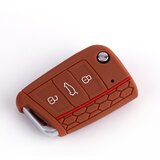INF Silikonski ovitek za avto ključ Golf 7/Lingdu/New Octavia/Karoq/Kodiak/Komik/Yedi Brown, (21750022) | Shoptok.si