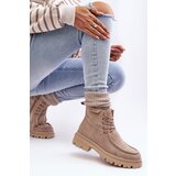  Women's Trapper Boots with Zip Beige Apolosi | shoptok.hr