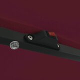  Vrtni suncobran Bordeaux Crvena 395 x 395 x 245 cm Poliester | Eponuda.ba
