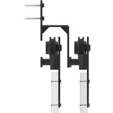  Komplet opreme za drsna vrata 366 cm jeklo črne barve, (22046734) | Shoptok.si