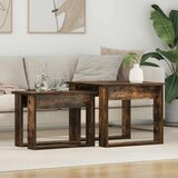  Set stolića za kavu 2 pcs Dimljeni hrast Konstruirano drvo | Eponuda.ba