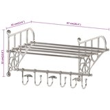  Stalak za prtljagu s vješalicama ogledalom aluminijski | Eponuda.ba