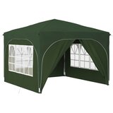 vidaXL Zložljivi šotor za zabave 290 x 290 x 245 cm Zelena, (5000218865) | Shoptok.si