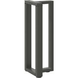  Noge za konzolno mizico v obliki črke T 2 kosa antracit 25x28x(72-73) cm jeklo | Shoptok.si