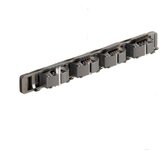INF Wall-Mounted Broom Holder 50cm – 4 Clamps 5 Hooks, Space Aluminum + ABS, (5000158298) | Shoptok.si