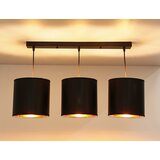 Candellux luster/visilica-candida viseća lampa crna 3X40W E27 crna abažur