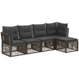  Sjedeća garnitura za vrt 5 kom. Siva poliratan 62 x 62 x 70 cm | shoptok.hr