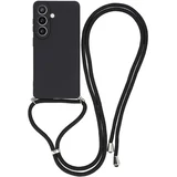 Etui s crossbody trakom za Samsung Galaxy A37 5G - Črna