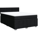  Krevet s oprugama i madracem crni 160x200 cm od tkanine | shoptok.hr