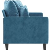  Kavč dvosed moder 140 cm žamet | Shoptok.si