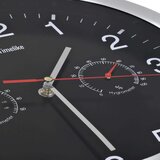 vidaXL Stenska ura s Quartz gibanjem, higrometrom in termometrom 30 cm, (20743544) | Shoptok.si