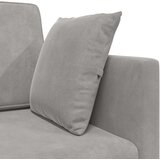  Podni kauč na razvlačenje Svijetlo siva 213 x 70 x 77 cm Baršun | shoptok.hr