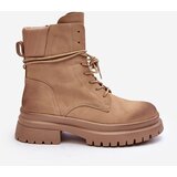 Boto Women's Beige Chunky Sole Boots Narelona | Shoptok.si