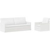 Set sofe 2 pcs Bijela Tkanina - Bijela 1-sjedalni + 3-sjedalni (180 cm) | shoptok.hr