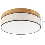  Brilagi - LED stropna svetiljka BELLADONNA LED/36W/230V prečnik 40 cm krem/hrast | Eponuda.com