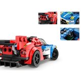  Tehnički blokovi Sportski automobil PLAVO-CRVENI 138-dijelni ZA5744 | shoptok.hr