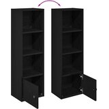  Regal za knjige crni hrasta 31x24x102 cm od konstruiranog drva | shoptok.hr
