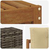  Set vanjskih sofa 5 kom. Prirodna i bež Poliester | shoptok.hr