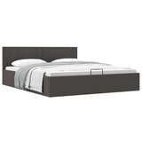 Furnova Dvižni posteljni okvir temno sivo blago 160x200 cm, (21943052) | Shoptok.si