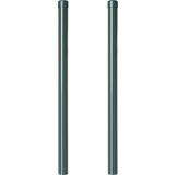 vidaXL Ograjni stebri 2 pcs Zelena 90 cm Jeklo s prašnim premazom | Shoptok.si