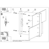  Stenska svetilka MASSIMO bela, (21347355) | Shoptok.si