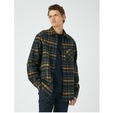 Koton Lumberjack Shirt Classic Collar Buttons Pocket Detailed Long Sleeve Cene