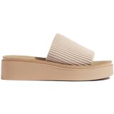 Sergio Leone Women's cream wedge flip-flops | Shoptok.si