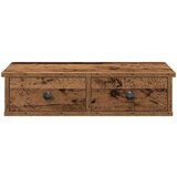 vidaXL Zidna polica s ladicama staro drvo 60x28x15cm konstruirano drvo | shoptok.hr