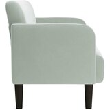  Dvosjed svijetlosiva 109 cm baršunasta | Shoptok.si