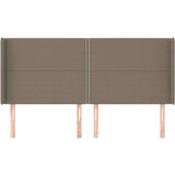  Vzglavje z ušesi taupe 203x16x118/128 cm blago, (20953624) | Shoptok.si