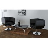 vidaXL Barski stol 2 kosa umetno usnje črne barve | Shoptok.si