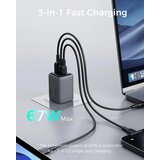 Aukey Kućni punjač PA-C3 Fast 3-port 67W GaN | Eponuda.com