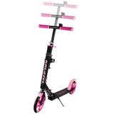 Kruzzel Spidoo 25628 zložljiv otroški skiro, kolesa 200 mm, ABEC-7, do 100 kg – črno-roza | Shoptok.si