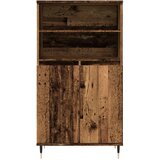  Visoka komoda boja staro drvo 60x36x110 cm konstruirano drvo | shoptok.hr