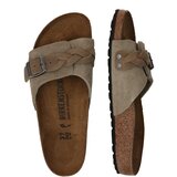 Birkenstock Natikače s potpeticom 'PULA' taupe siva | shoptok.hr