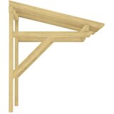 Nadstrešnica za vrata 100x100x80 cm od impregnirane borovine | shoptok.hr