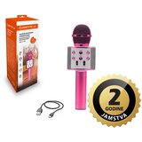 Manta mikrofon bežični sa zvučnikom i karaoke funkcijom MIC11-PK, rozi | shoptok.hr