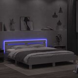  Okvir za krevet s uzglavljem i LED bijeli 180x200 cm | shoptok.hr