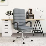  Masažni uredski naslonjač od tkanine svjetlosivi | shoptok.hr