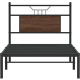 vidaXL Okvir kreveta bez madraca smeđa boja hrasta 90x190 cm drveni | shoptok.hr