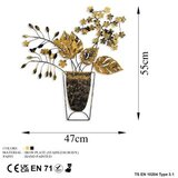 Atelier Del Sofa Zidna dekoracija Flowers in Pots, 47x55 cm, Šarena | Eponuda.com