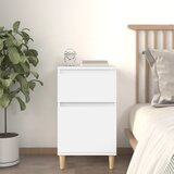 vidaXL Nočna omarica bela 40x35x70 cm | Shoptok.si