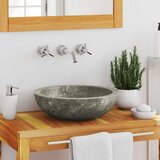  Umivaonik sivi Ø 40 x 12 cm mramorni | shoptok.hr