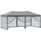 vidaXL zložljiv vrtni šotor s stranicami antracit 3x6 m | Shoptok.si