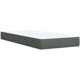 vidaXL Box spring postelja z vzmetnico temno siva 100x200 cm blago | Shoptok.si
