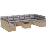  set vrtnih kavčev z 11 kosi in blazinami črn poli ratan | Shoptok.si