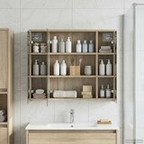  Kupaonski ormar s ogledalom Sonoma hrast 73,5 x 16 x 62,5 cm | shoptok.hr