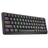  Tastatura gaming RAMPAGE REBEL black Mechanical Low Profile red switch US Layout Rainbow | Eponuda.ba